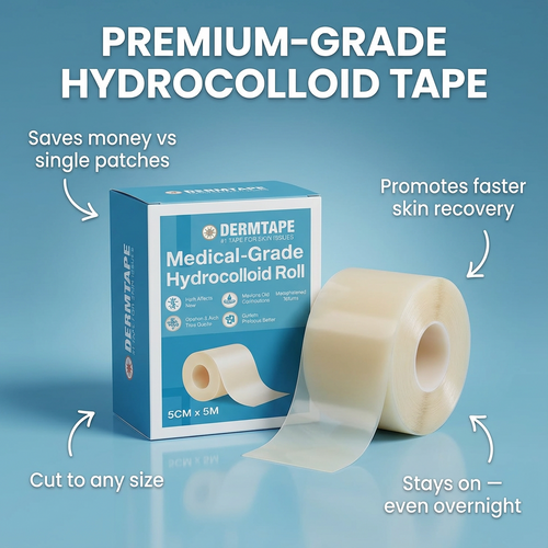 DERMTAPE Hydrocolloid Roll For Acne & Scarring